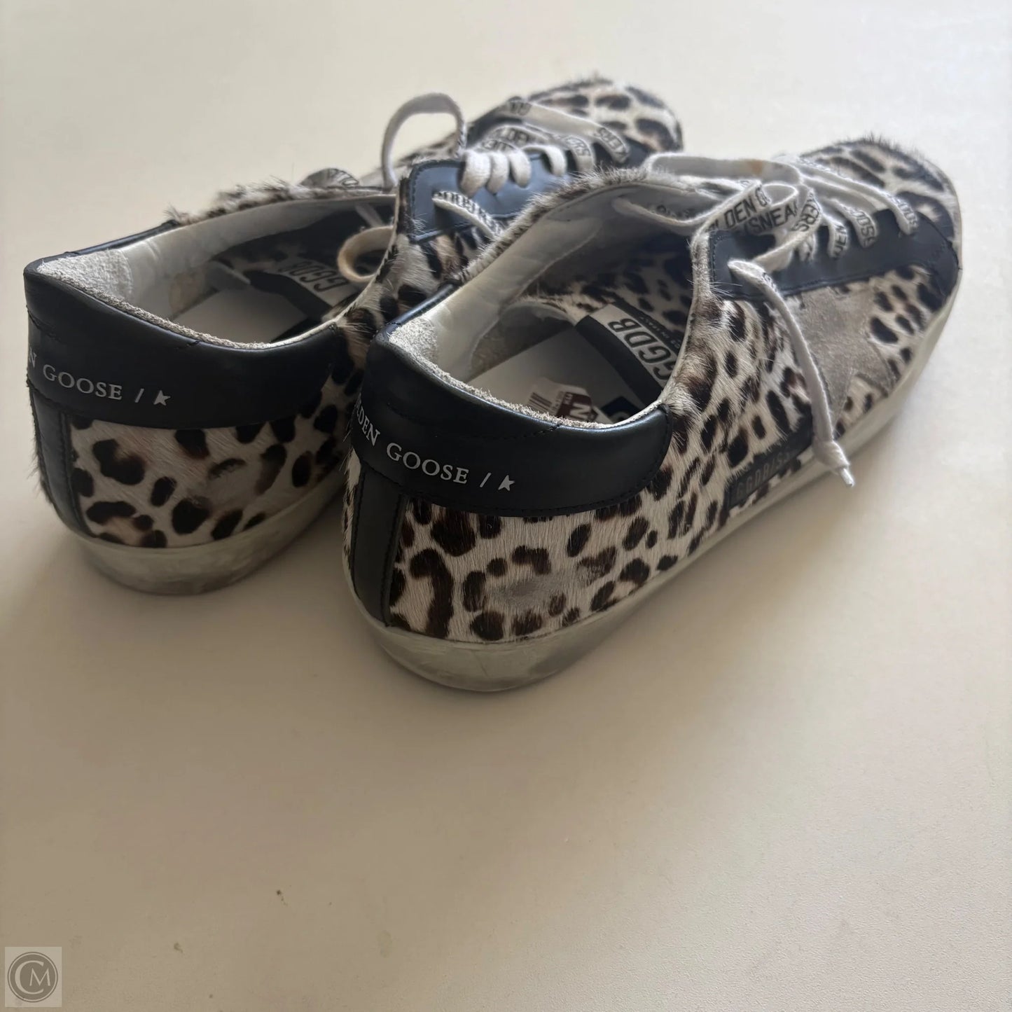 Shoes Luxury Designer By Golden Goose In Animal Print, Size: size 41