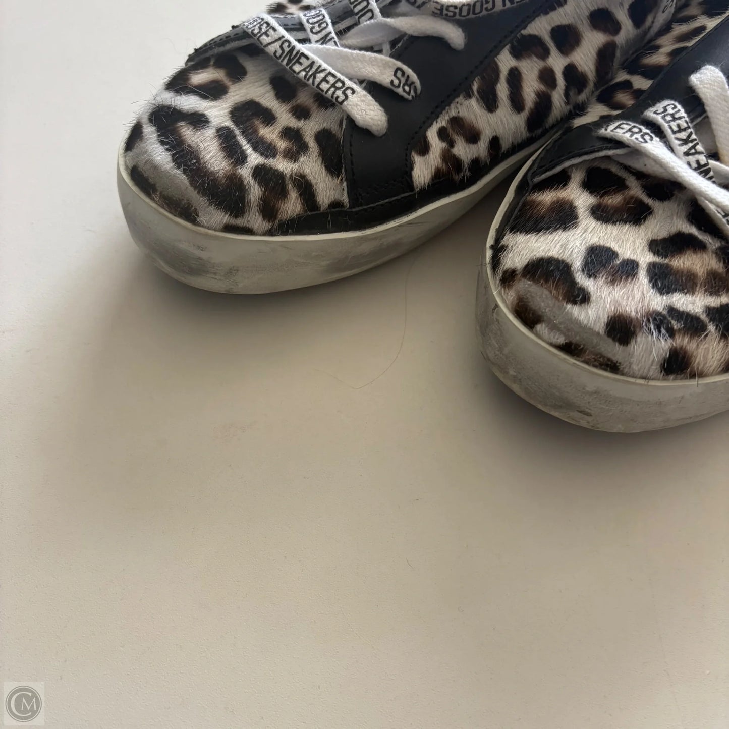 Shoes Luxury Designer By Golden Goose In Animal Print, Size: size 41