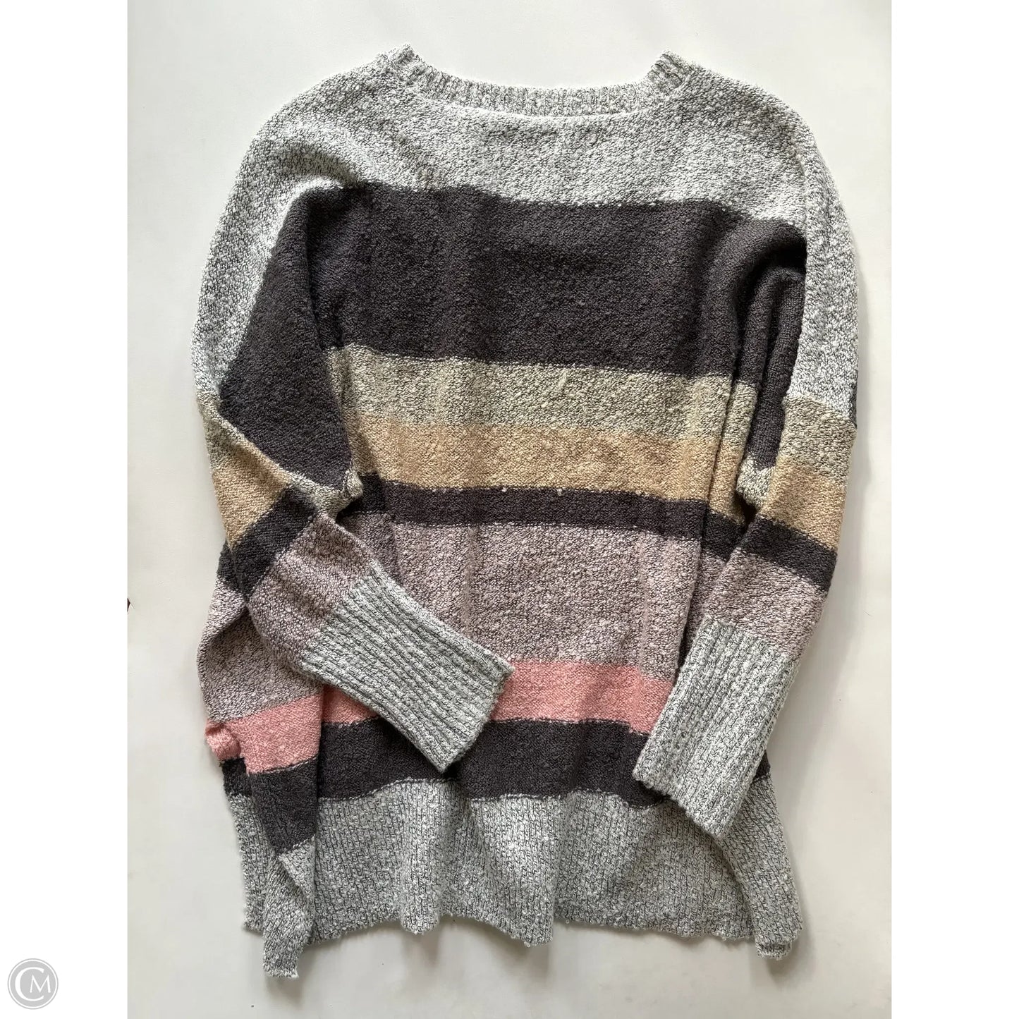 Sweater By Wonderly In Striped Pattern, Size: L