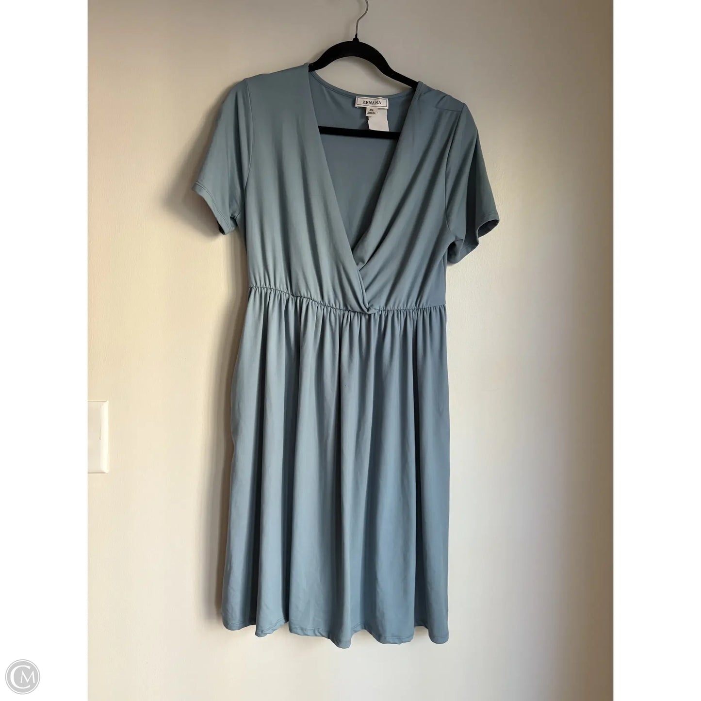 Dress Work By Zenana Outfitters In Blue, Size: Xl