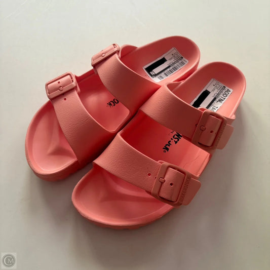 Sandals Flats By Birkenstock In Orange, Size: 9