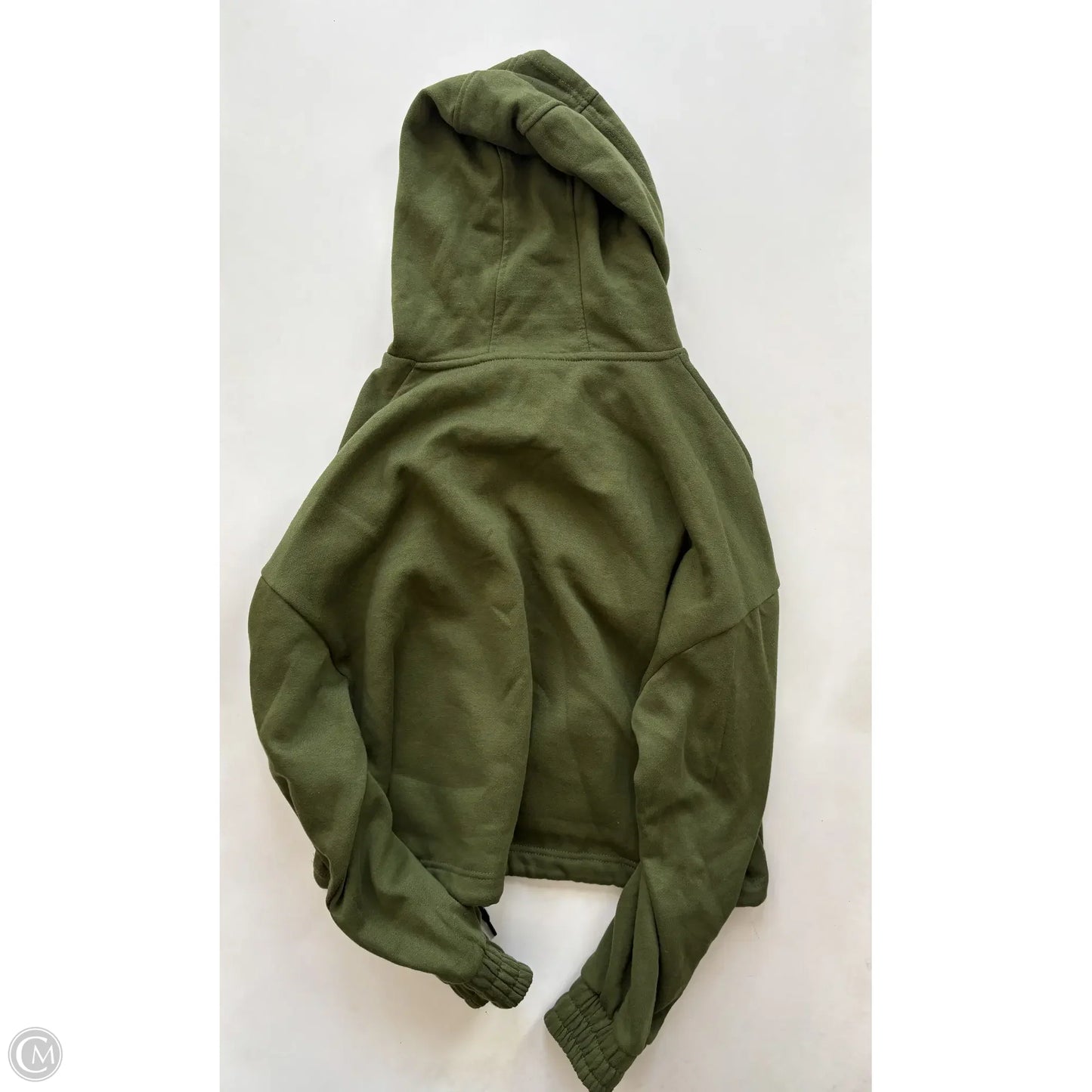 Sweatshirt Hoodie By Treign In Green, Size: L