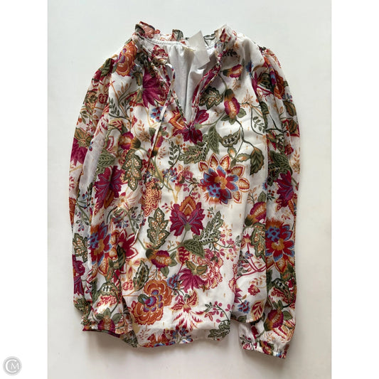 Blouse Long Sleeve By autres In Floral Print, Size: S