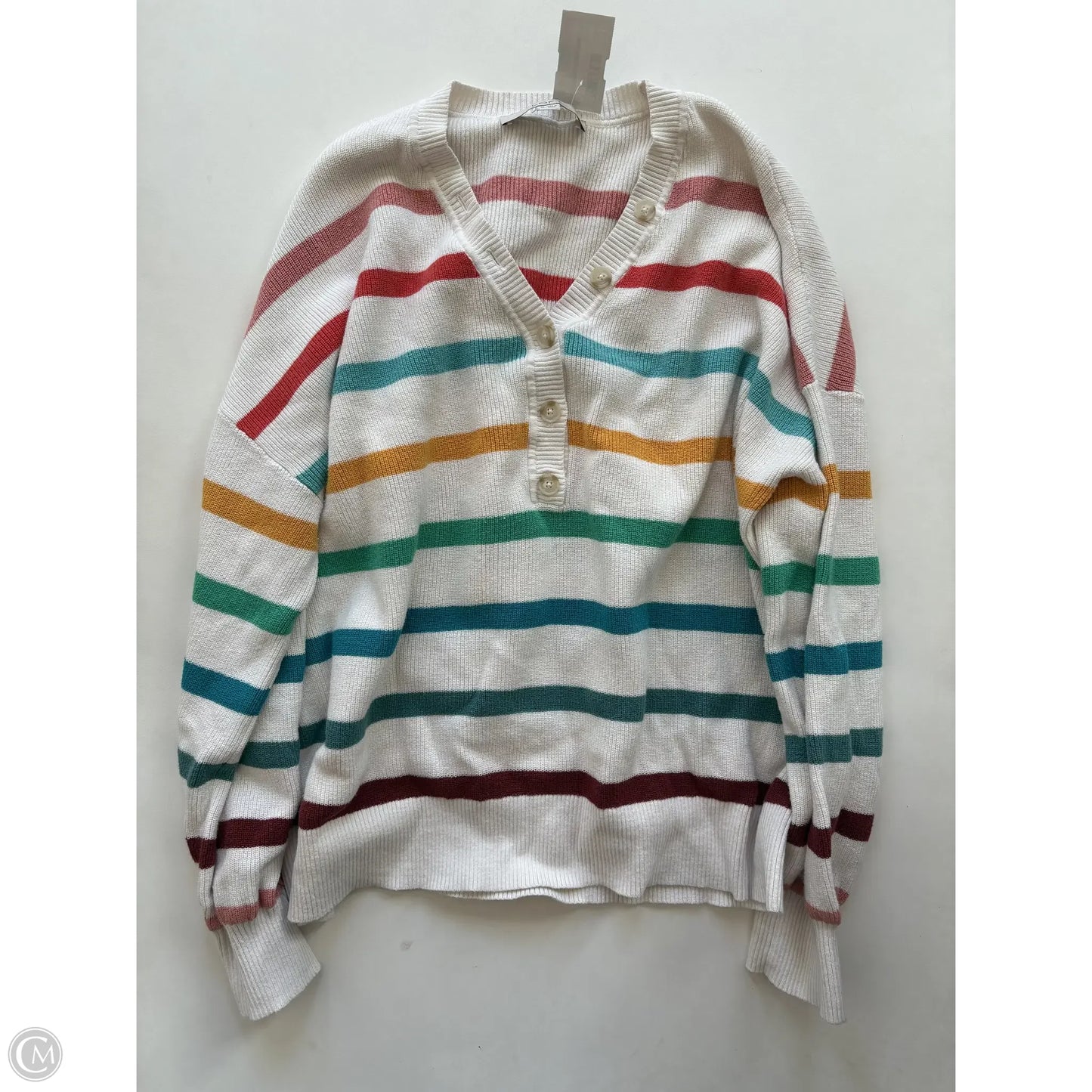 Sweater By Loft In Striped Pattern, Size: Xl