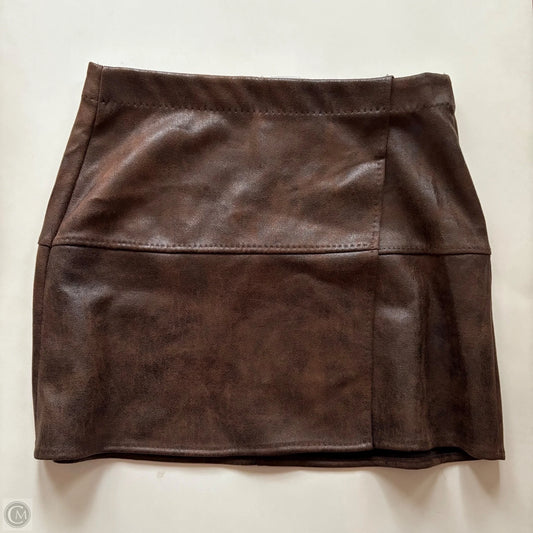Skirt Mini & Short By Max Studio In Brown, Size: L