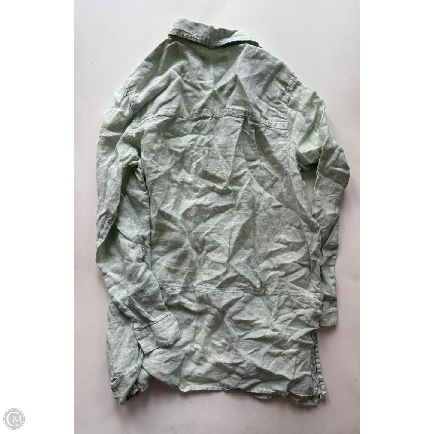 Top Long Sleeve By Tahari By Arthur Levine In Green, Size: M