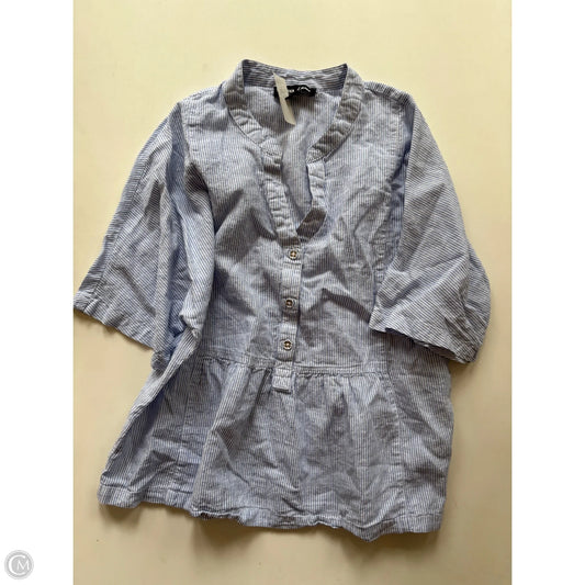 Top Short Sleeve By Nautica In Striped Pattern, Size: S