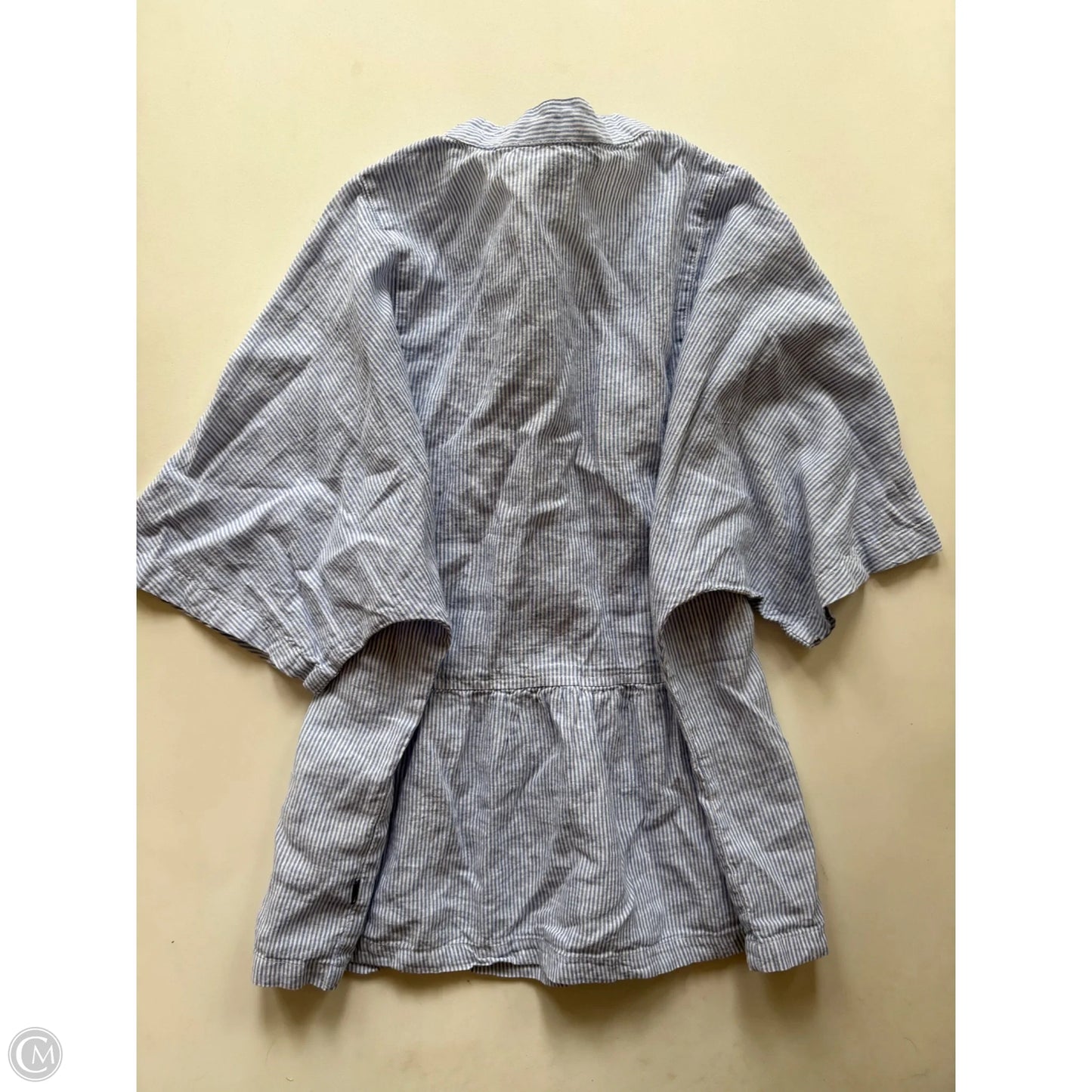 Top Short Sleeve By Nautica In Striped Pattern, Size: S