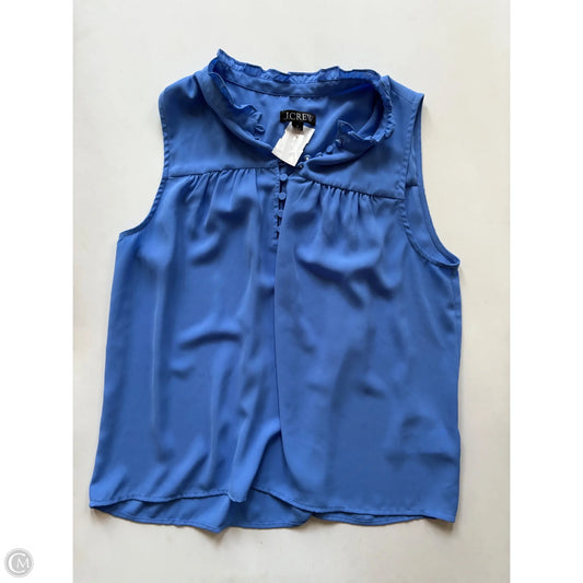 Blouse Sleeveless By J. Crew In Blue, Size: M