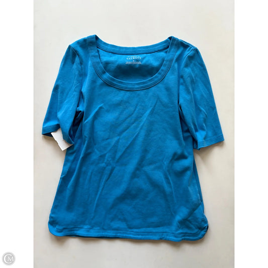 Top Short Sleeve By Talbots In Blue, Size: M