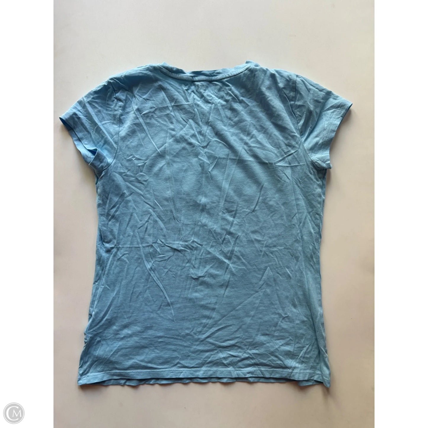 Top Short Sleeve By Calvin Klein In Blue, Size: M