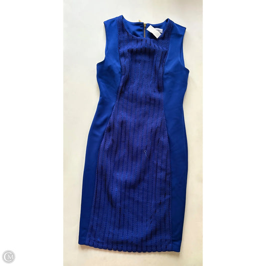 Dress Work By Calvin Klein In Blue, Size: 6