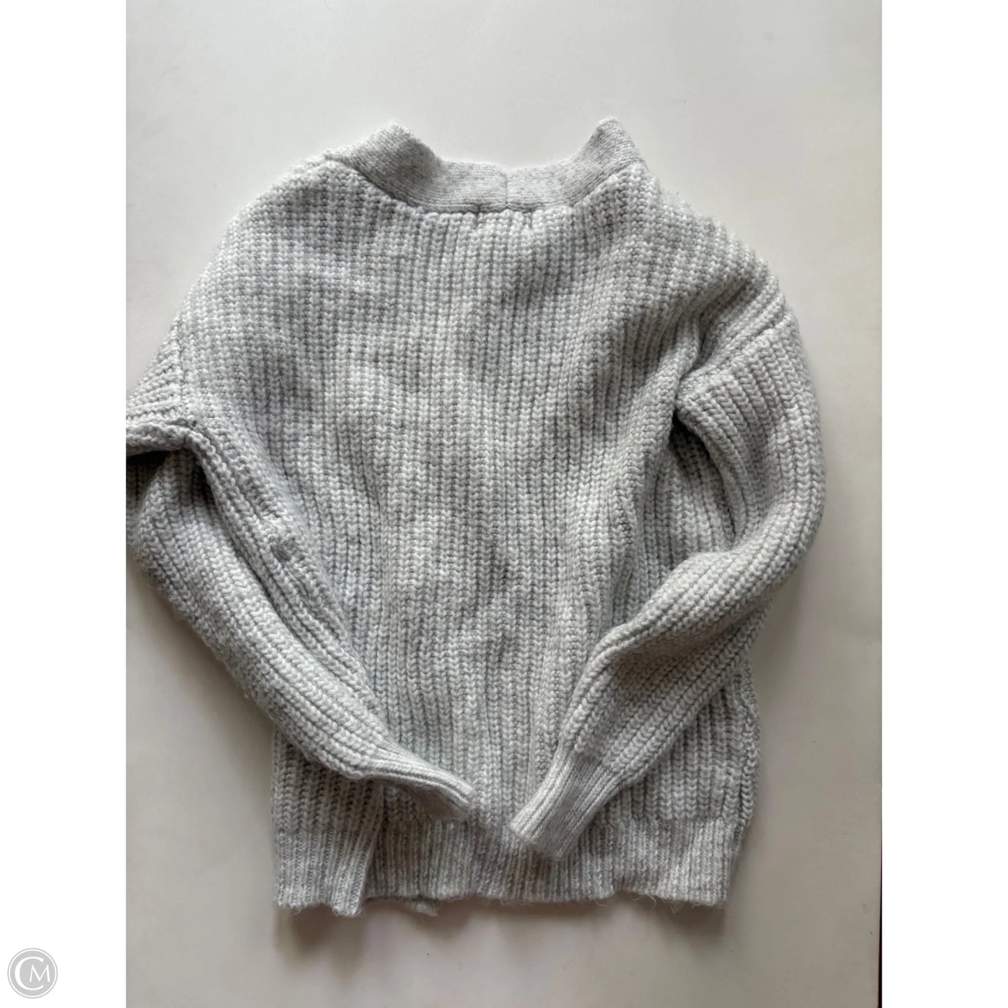 Sweater Cardigan By Absolutely In Grey, Size: S