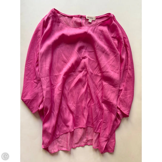 Blouse Short Sleeve By Ee Some In Pink, Size: M