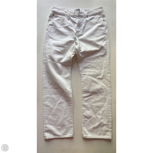 Jeans Straight By J. Crew In White, Size: 6p