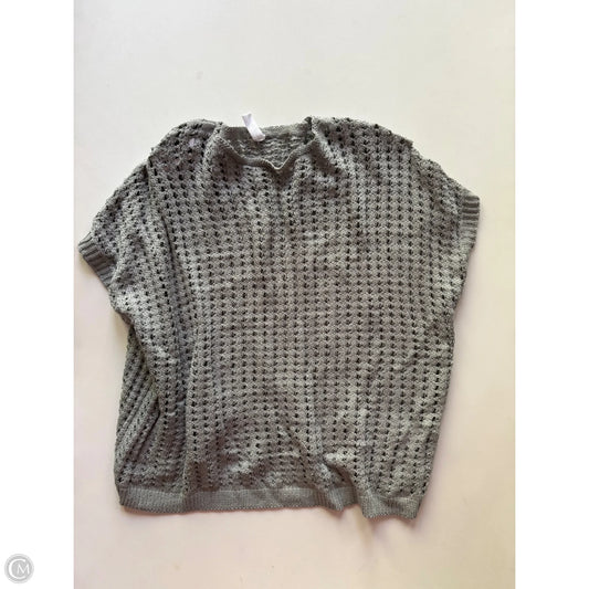 Sweater Short Sleeve By Wishlist In Grey, Size: M