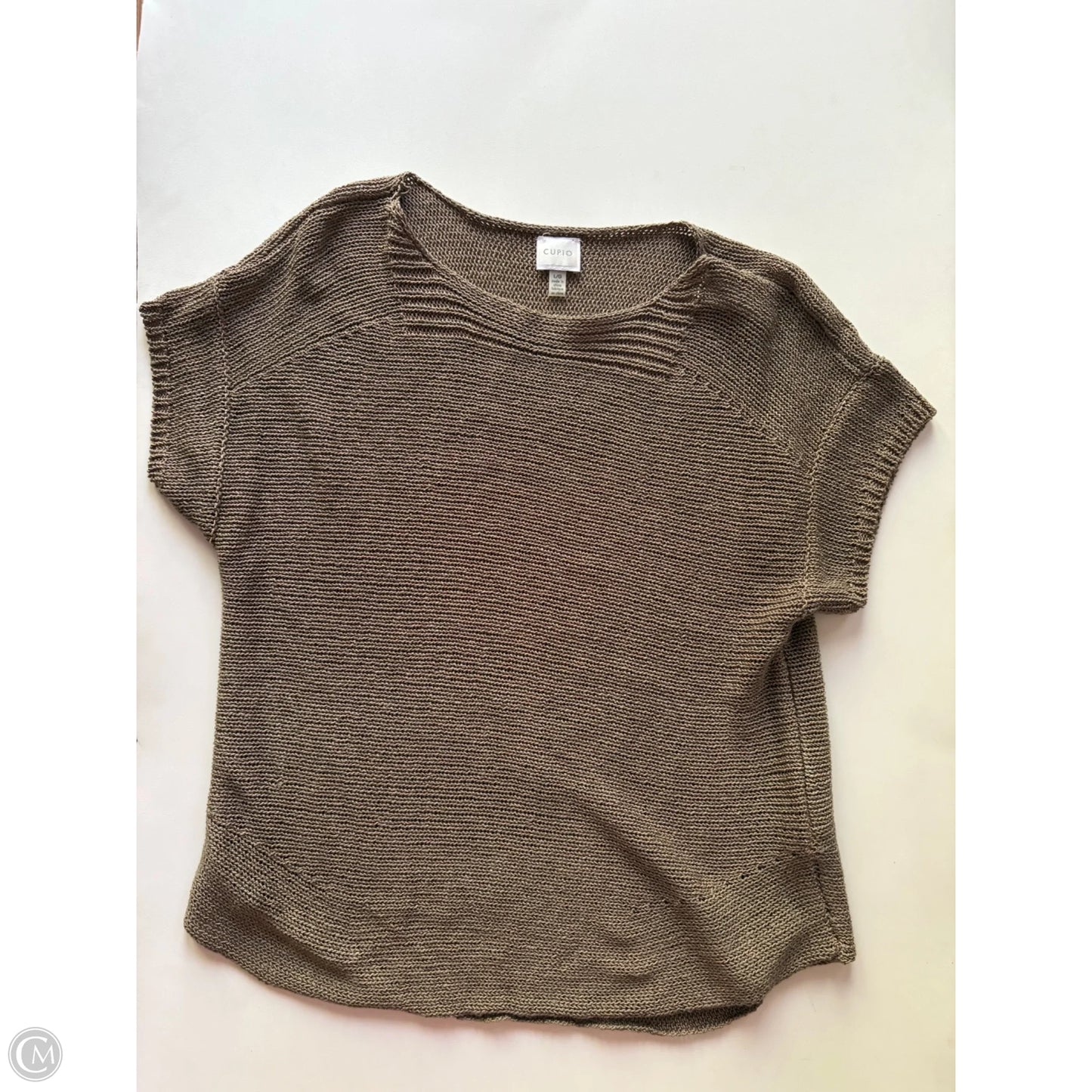Sweater Short Sleeve By Cupio In Green, Size: L