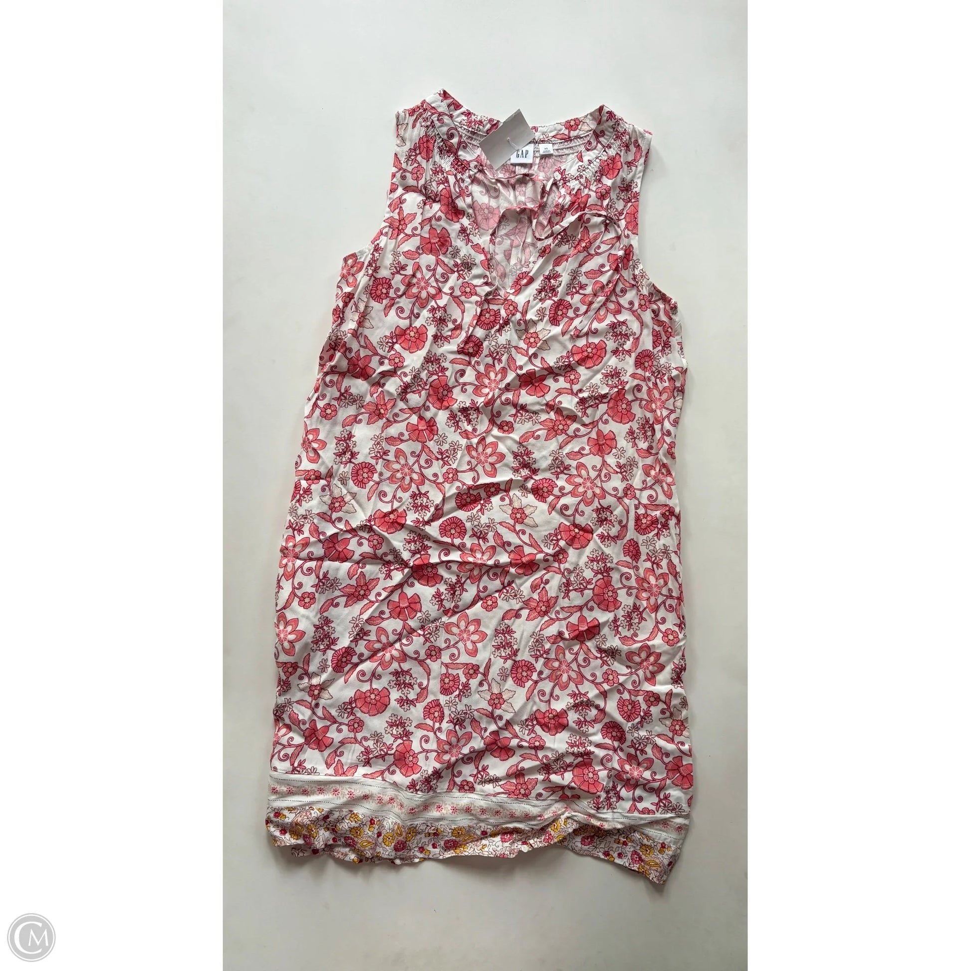 Dress Casual Midi By Gap In Floral Print, Size: Xs Dress Casual Midi By Gap In Floral Print, Size: Xs