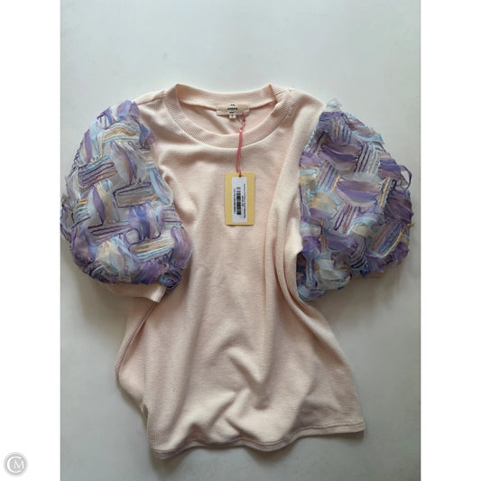 Top Short Sleeve By Entro In Cream, Size: S