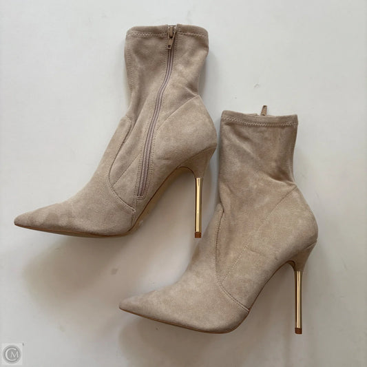 Boots Ankle Heels By Aldo In Beige, Size: 9