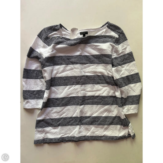 Top Long Sleeve By Talbots In Striped Pattern, Size: Lp