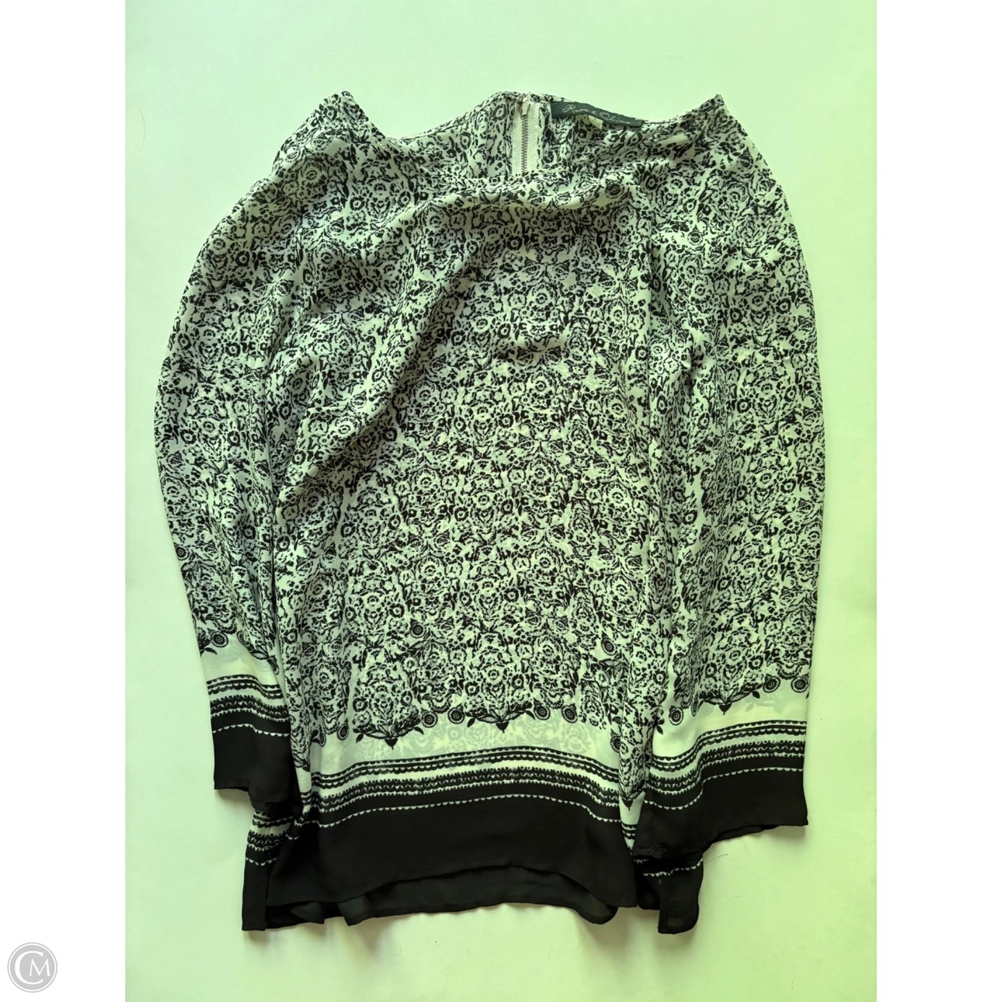 Blouse Long Sleeve By Rose And Olive In Black, Size: L