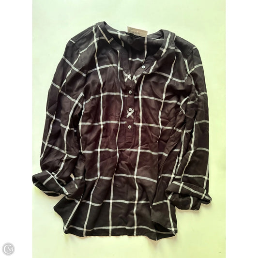 Top Long Sleeve By Talbots In Black, Size: Lp