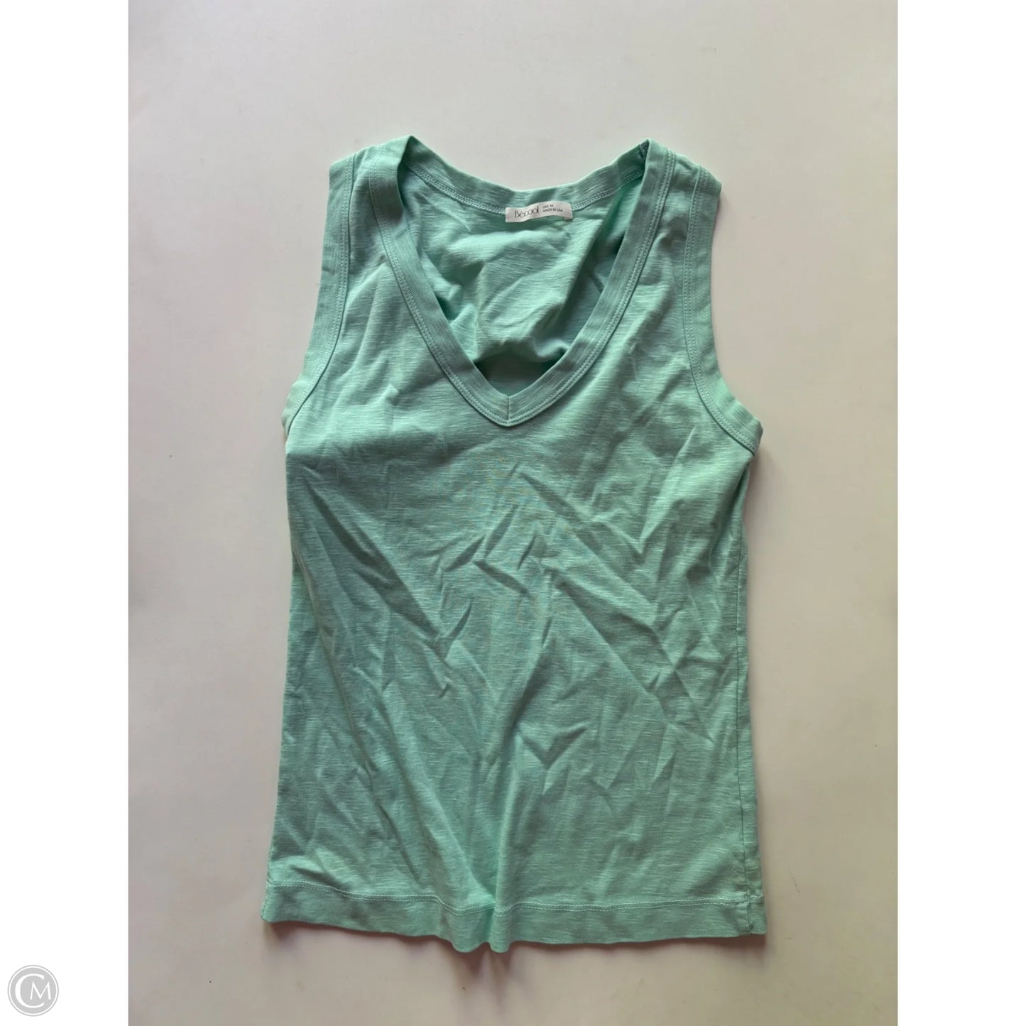 Tank Top By Becool In Green, Size: M