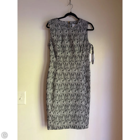 Dress Work By Calvin Klein In Black & White, Size: L
