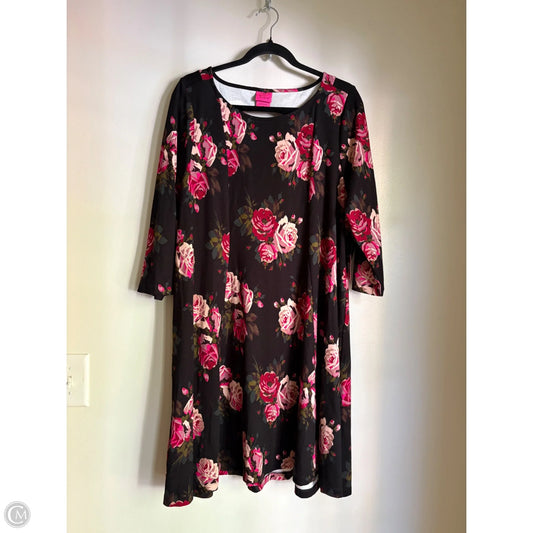 Dress Casual Midi By Torrid In Floral Print, Size: 2x