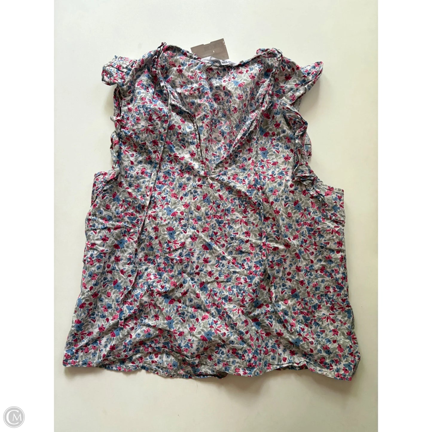 Top Short Sleeve By Bb Dakota In Floral Print, Size: M