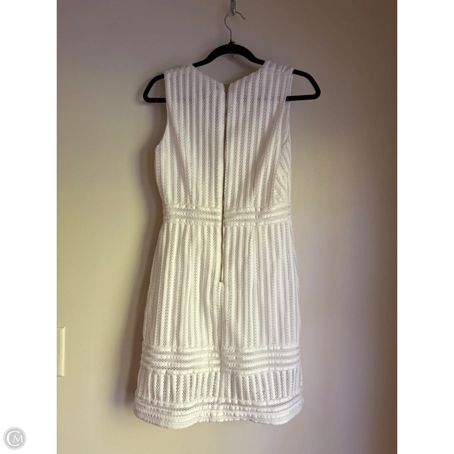 Dress Casual Midi By H&m In White, Size: M