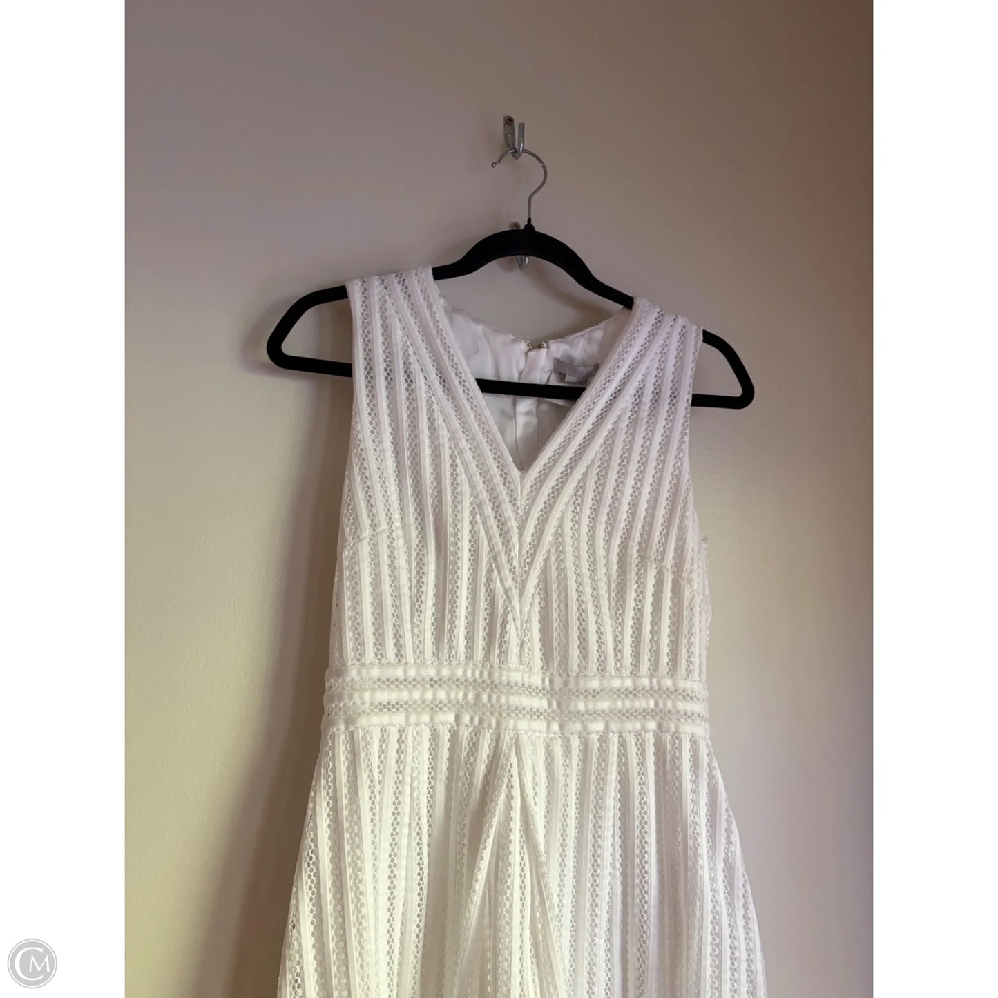 Dress Casual Midi By H&m In White, Size: M