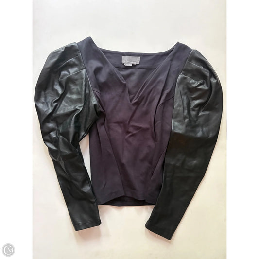 Top Long Sleeve By Anthropologie In Navy, Size: S