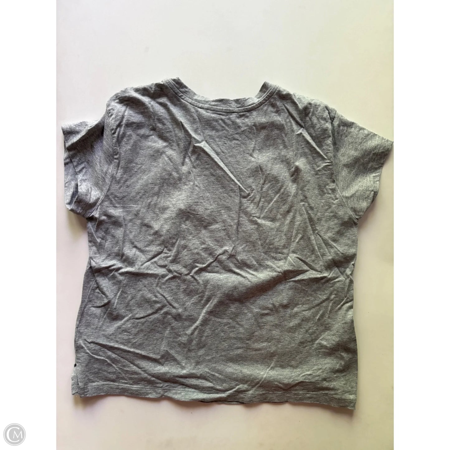 Top Short Sleeve By Loft In Grey, Size: S