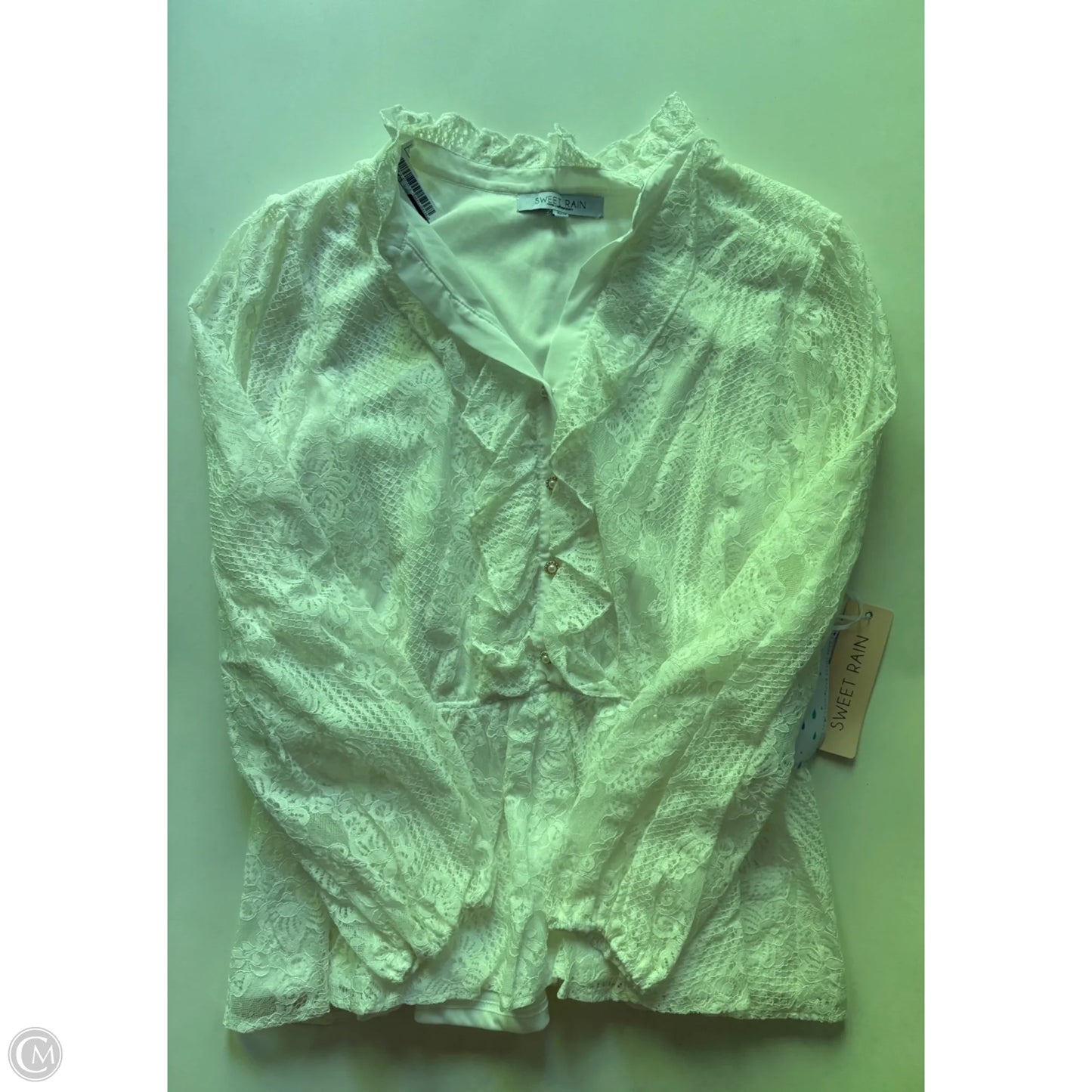 Top Long Sleeve By Sweet Rain In White, Size: 1x