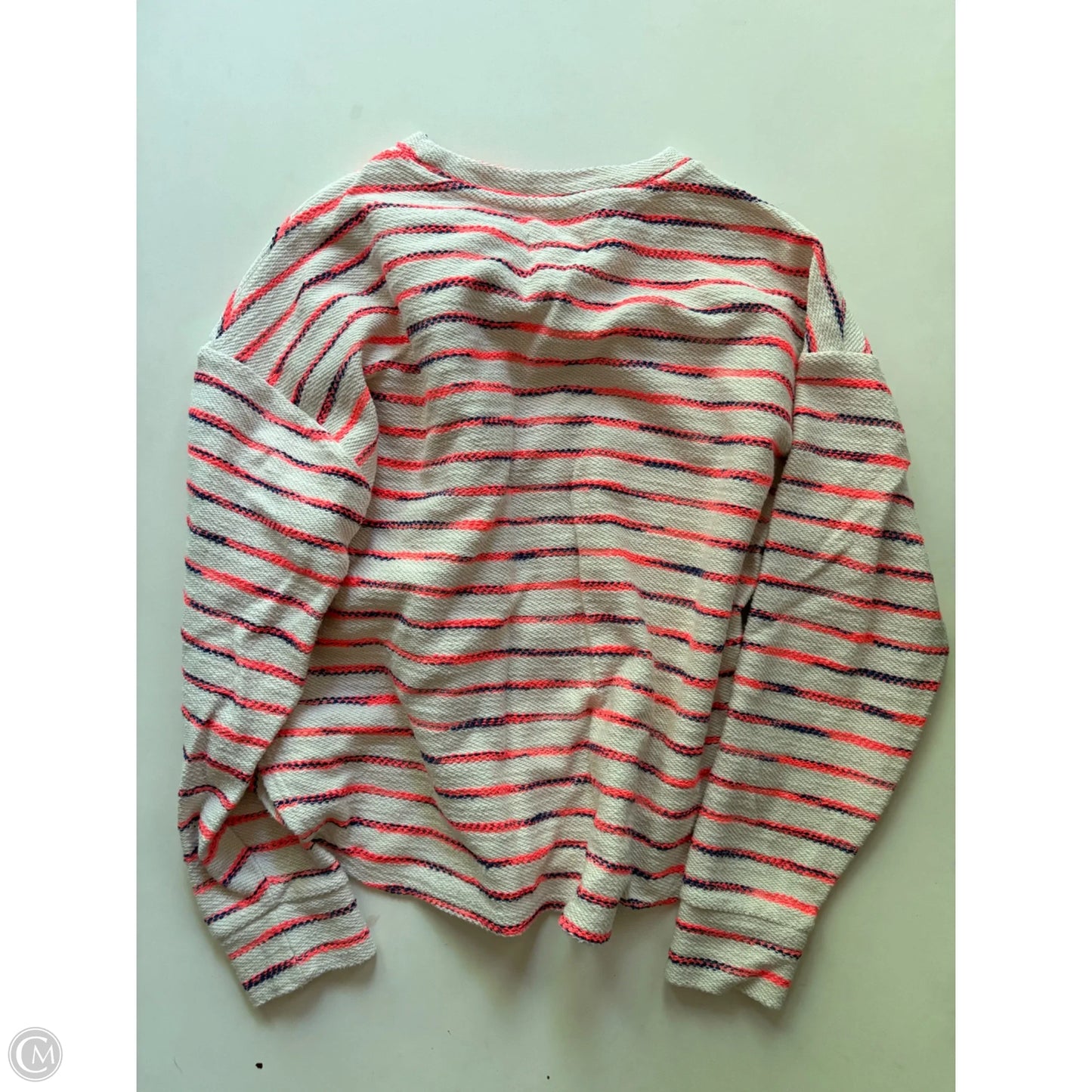 Top Long Sleeve By Lou And Grey In Striped Pattern, Size: S