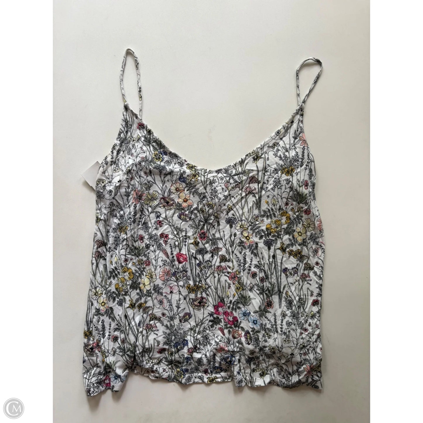 Tank Top By H&m In Floral Print, Size: M