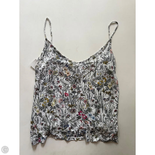 Tank Top By H&m In Floral Print, Size: M