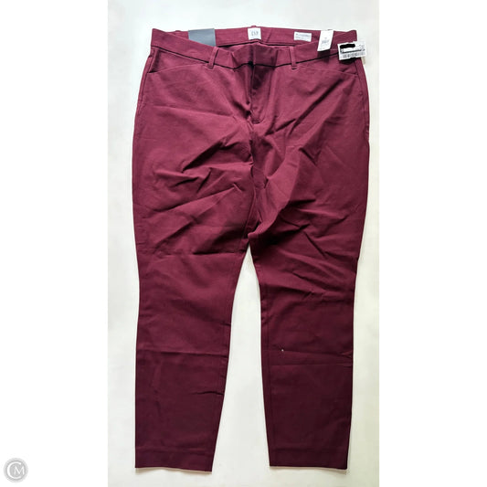 Pants Dress By Gap In Maroon, Size: 16