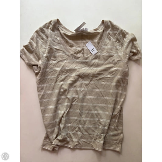 Top Short Sleeve By Gap In Striped Pattern, Size: L