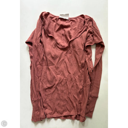 Top Long Sleeve By We The Free In Orange, Size: Xs