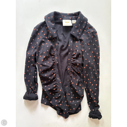 Top Long Sleeve By Maeve In Polkadot Pattern, Size: S