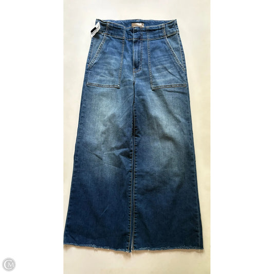 Jeans Wide Leg By Kut In Blue, Size: 0
