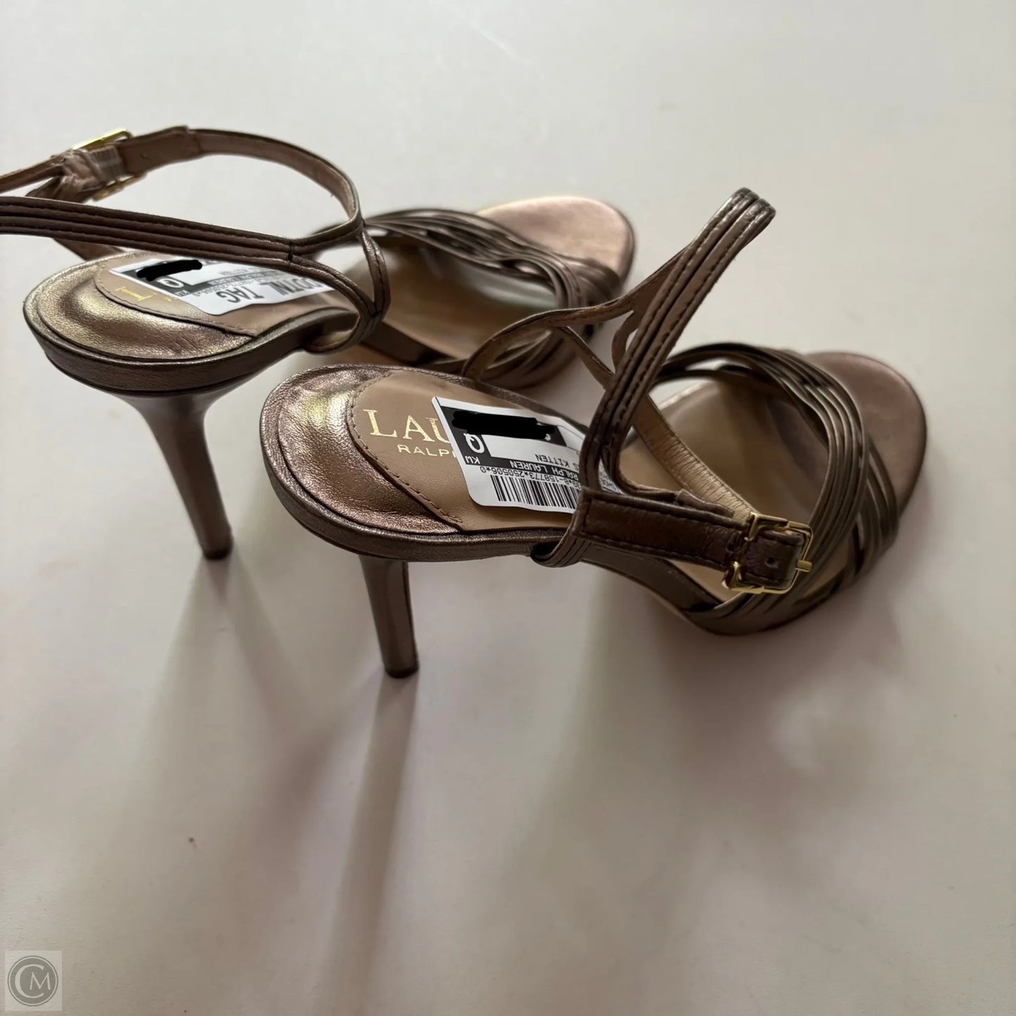 Shoes Heels Kitten By Lauren By Ralph Lauren In Bronze, Size: 7