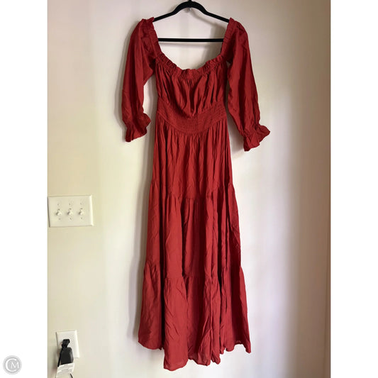 Dress Casual Maxi By Zesica In Brown, Size: S