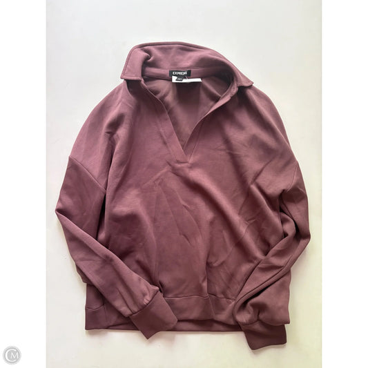 Top Long Sleeve By Express In Purple, Size: Xs