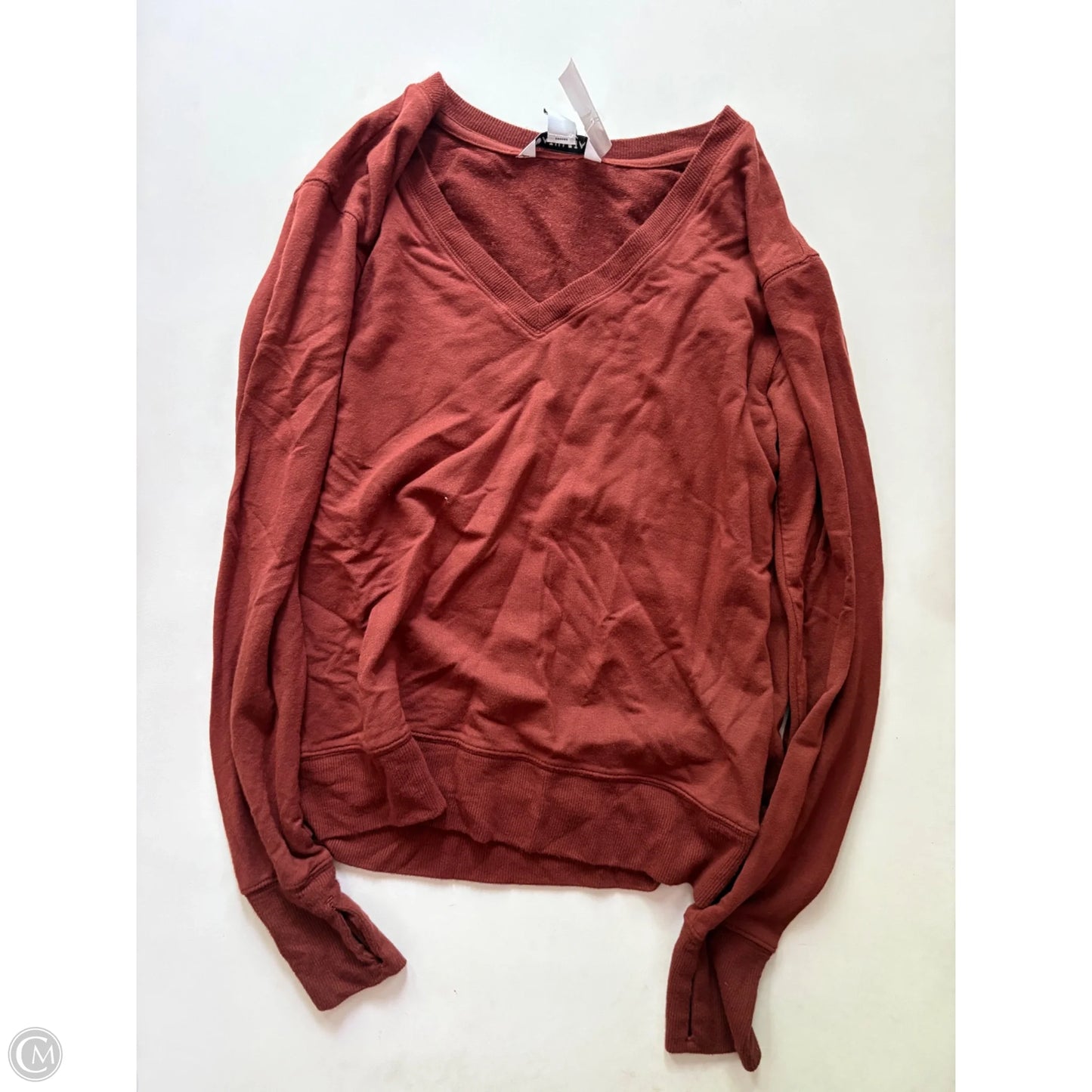 Top Long Sleeve By Athleta In Brown, Size: Xs