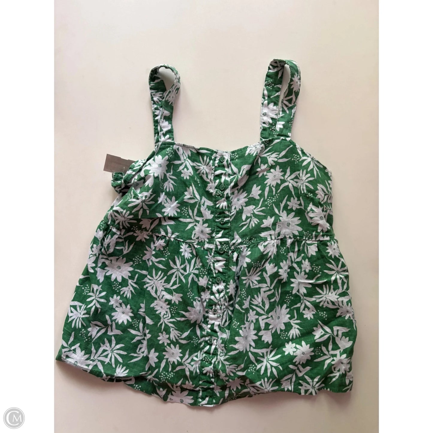 Tank Top By M & S Collection In Green, Size: L