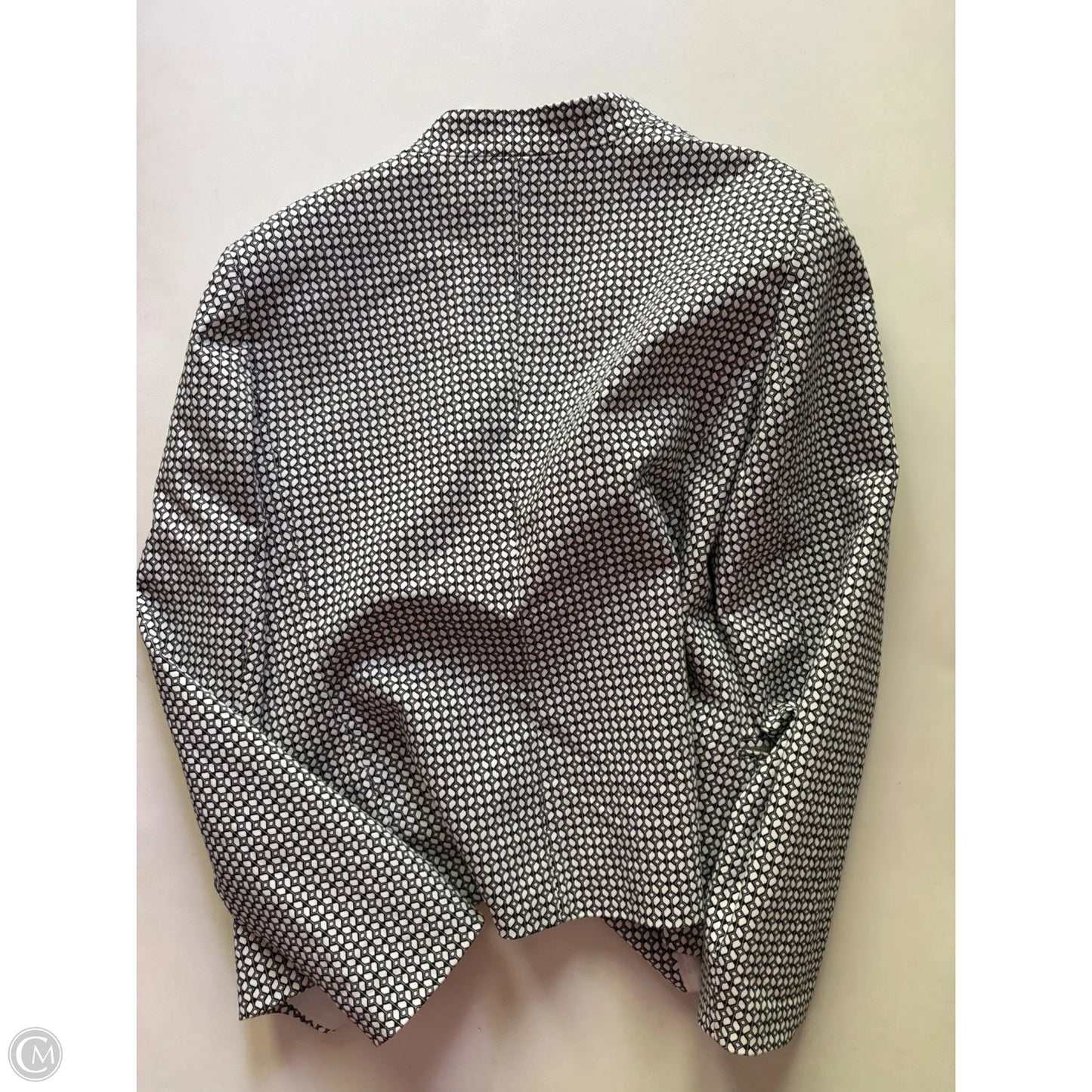 Blazer By Carmen By Carmen Marc Valvo In Black & White, Size: L